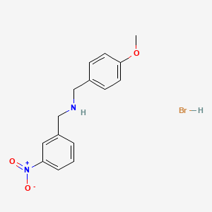molecular formula C15H17BrN2O3 B3106965 (4-Methoxybenzyl)(3-nitrobenzyl)amine hydrobromide CAS No. 1609396-11-3