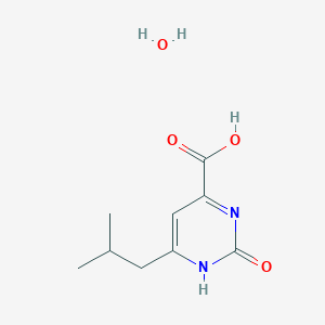 molecular formula C9H14N2O4 B3106980 6-异丁基-2-氧代-1,2-二氢-4-嘧啶甲酸水合物 CAS No. 1609396-45-3