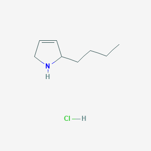 molecular formula C8H16ClN B3107069 2-Butyl-2,5-dihydro-1H-pyrrole hydrochloride CAS No. 1609400-80-7