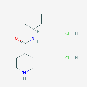 molecular formula C10H22Cl2N2O B3107080 N-(sec-butyl)-4-piperidinecarboxamide dihydrochloride CAS No. 1609400-92-1