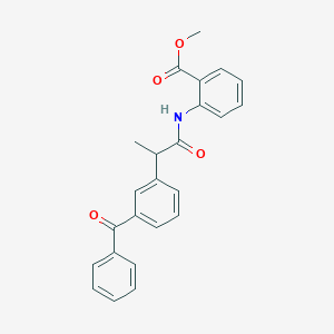 molecular formula C24H21NO4 B310709 Methyl2-{[2-(3-benzoylphenyl)propanoyl]amino}benzoate 