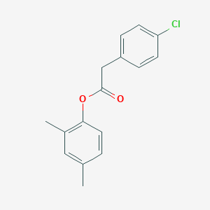 molecular formula C16H15ClO2 B310713 2,4-Dimethylphenyl(4-chlorophenyl)acetate 