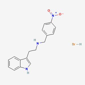 molecular formula C17H18BrN3O2 B3107141 [2-(1H-indol-3-yl)ethyl](4-nitrobenzyl)amine hydrobromide CAS No. 1609403-64-6