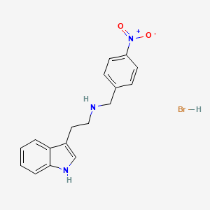 [2-(1H-indol-3-yl)ethyl](4-nitrobenzyl)amine hydrobromide