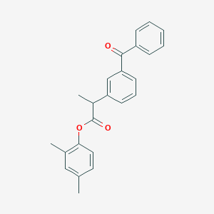 molecular formula C24H22O3 B310717 2,4-Dimethylphenyl 2-(3-benzoylphenyl)propanoate 