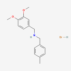 molecular formula C17H22BrNO2 B3107178 (3,4-Dimethoxybenzyl)(4-methylbenzyl)amine hydrobromide CAS No. 1609404-24-1