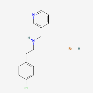 molecular formula C14H16BrClN2 B3107179 [2-(4-氯苯基)乙基](3-吡啶基甲基)胺氢溴酸盐 CAS No. 1609404-30-9