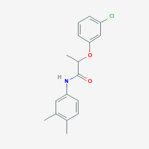 2-(3-chlorophenoxy)-N-(3,4-dimethylphenyl)propanamide
