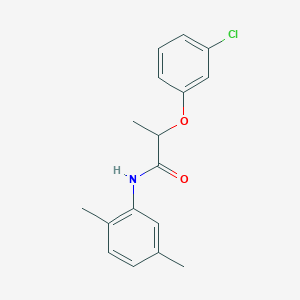 molecular formula C17H18ClNO2 B310719 2-(3-chlorophenoxy)-N-(2,5-dimethylphenyl)propanamide 