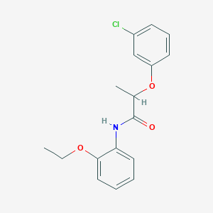 molecular formula C17H18ClNO3 B310720 2-(3-chlorophenoxy)-N-(2-ethoxyphenyl)propanamide 