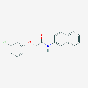 molecular formula C19H16ClNO2 B310721 2-(3-chlorophenoxy)-N-(2-naphthyl)propanamide 