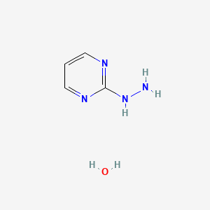 molecular formula C4H8N4O B3107260 2-肼基嘧啶水合物 CAS No. 1609406-80-5
