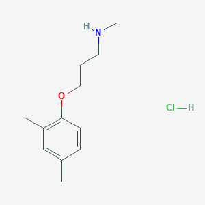 molecular formula C12H20ClNO B3107267 [3-(2,4-Dimethylphenoxy)propyl]methylamine hydrochloride CAS No. 1609406-98-5