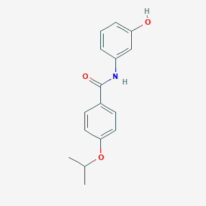 molecular formula C16H17NO3 B310728 N-(3-hydroxyphenyl)-4-isopropoxybenzamide 