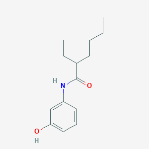 molecular formula C14H21NO2 B310729 2-ethyl-N-(3-hydroxyphenyl)hexanamide 