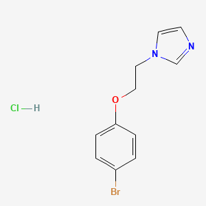 molecular formula C11H12BrClN2O B3107293 1-[2-(4-Bromophenoxy)ethyl]-1h-imidazole hydrochloride CAS No. 1609407-08-0