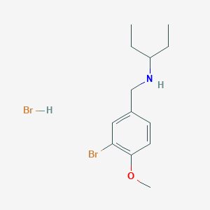 N-(3-bromo-4-methoxybenzyl)-3-pentanamine hydrobromide