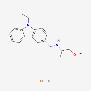 molecular formula C19H25BrN2O B3107336 N-[(9-ethyl-9H-carbazol-3-yl)methyl]-1-methoxy-2-propanamine hydrobromide CAS No. 1609407-44-4