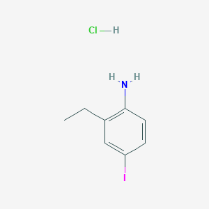molecular formula C8H11ClIN B3107338 (2-Ethyl-4-iodophenyl)amine hydrochloride CAS No. 1609407-45-5
