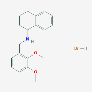 molecular formula C19H24BrNO2 B3107340 N-(2,3-二甲氧基苄基)-1,2,3,4-四氢萘-1-胺氢溴酸盐 CAS No. 1609407-59-1