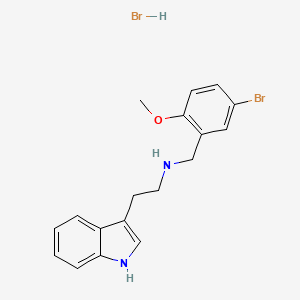 molecular formula C18H20Br2N2O B3107351 N-(5-溴-2-甲氧基苄基)-2-(1H-吲哚-3-基)乙胺氢溴酸盐 CAS No. 1609407-64-8