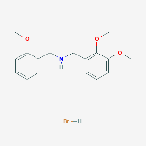 molecular formula C17H22BrNO3 B3107359 (2,3-二甲氧基苄基)(2-甲氧基苄基)胺氢溴酸盐 CAS No. 1609407-70-6