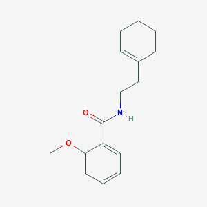 molecular formula C16H21NO2 B310736 N-[2-(1-cyclohexen-1-yl)ethyl]-2-methoxybenzamide 