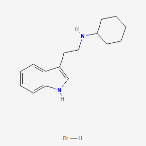 molecular formula C16H23BrN2 B3107366 N-[2-(1H-吲哚-3-基)乙基]环己胺氢溴酸盐 CAS No. 1609407-72-8