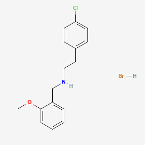 molecular formula C16H19BrClNO B3107374 [2-(4-氯苯基)乙基](2-甲氧基苄基)胺氢溴酸盐 CAS No. 1609407-73-9