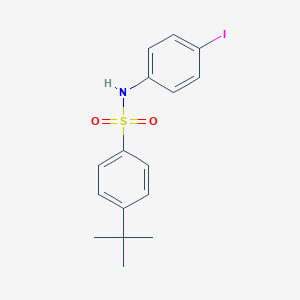 molecular formula C16H18INO2S B310740 4-tert-butyl-N-(4-iodophenyl)benzenesulfonamide 