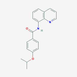 molecular formula C19H18N2O2 B310746 4-isopropoxy-N-8-quinolinylbenzamide 