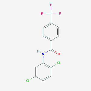 molecular formula C14H8Cl2F3NO B310748 N-(2,5-dichlorophenyl)-4-(trifluoromethyl)benzamide 