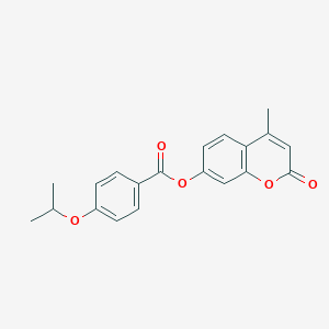 molecular formula C20H18O5 B310751 4-methyl-2-oxo-2H-chromen-7-yl 4-isopropoxybenzoate 