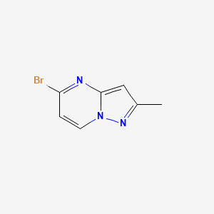 molecular formula C7H6BrN3 B3107510 5-Bromo-2-methylpyrazolo[1,5-a]pyrimidine CAS No. 1610021-32-3