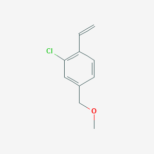 molecular formula C10H11ClO B3107526 2-氯-4-(甲氧甲基)-1-乙烯基苯 CAS No. 1610416-70-0