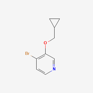 molecular formula C9H10BrNO B3107532 4-Bromo-3-(cyclopropylmethoxy)pyridine CAS No. 1610521-11-3