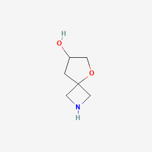 molecular formula C6H11NO2 B3107554 5-Oxa-2-azaspiro[3.4]octan-7-ol CAS No. 1613363-18-0