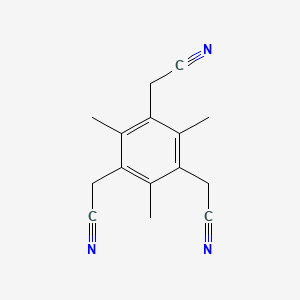 molecular formula C15H15N3 B3107584 2,2',2''-(2,4,6-Trimethylbenzene-1,3,5-triyl)triacetonitrile CAS No. 16144-65-3