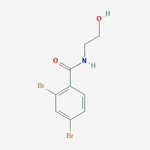 molecular formula C9H9Br2NO2 B310759 2,4-dibromo-N-(2-hydroxyethyl)benzamide 