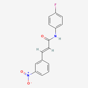 molecular formula C15H11FN2O3 B3107604 (2E)-N-(4-氟苯基)-3-(3-硝基苯基)丙-2-烯酰胺 CAS No. 1615697-41-0