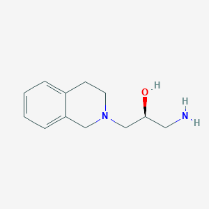 molecular formula C12H18N2O B3107612 (S)-1-氨基-3-(3,4-二氢异喹啉-2(1H)-基)丙烷-2-醇 CAS No. 1616077-51-0