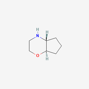 molecular formula C7H13NO B3107635 (4aR,7aR)-octahydrocyclopenta[b][1,4]oxazine CAS No. 1616435-00-7