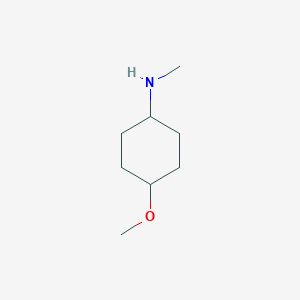 molecular formula C8H17NO B3107659 (4-Methoxy-cyclohexyl)-methyl-amine CAS No. 161715-65-7