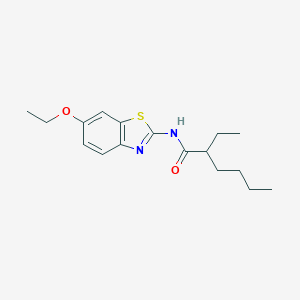 molecular formula C17H24N2O2S B310766 N-(6-ethoxy-1,3-benzothiazol-2-yl)-2-ethylhexanamide 