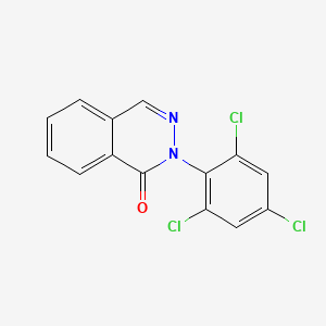 molecular formula C14H7Cl3N2O B3107662 2-(2,4,6-trichlorophenyl)-1(2H)-phthalazinone CAS No. 161716-22-9