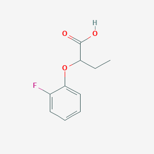 molecular formula C10H11FO3 B3107664 2-(2-氟苯氧基)丁酸 CAS No. 161790-23-4