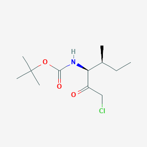 B3107668 tert-Butyl ((3S,4S)-1-chloro-4-methyl-2-oxohexan-3-yl)carbamate CAS No. 161805-78-3