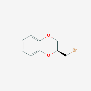 molecular formula C9H9BrO2 B3107671 (S)-2-(Bromomethyl)-2,3-dihydrobenzo[b][1,4]dioxine CAS No. 1618132-41-4