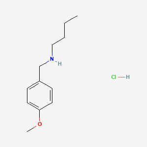 molecular formula C12H20ClNO B3107674 丁基[(4-甲氧基苯基)甲基]胺盐酸盐 CAS No. 16183-25-8