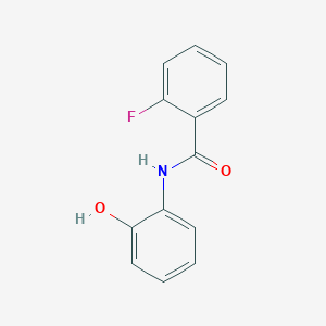 molecular formula C13H10FNO2 B310769 2-fluoro-N-(2-hydroxyphenyl)benzamide 